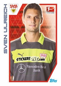 Sticker Sven Ulreich - German Football Bundesliga 2012-2013 n. 277 - Topps