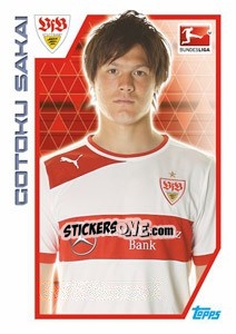 Sticker Gōtoku Sakai - German Football Bundesliga 2012-2013 n. 278 - Topps
