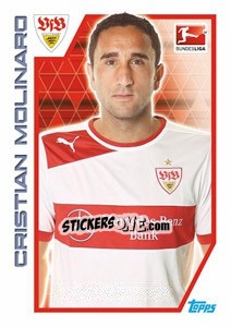 Sticker Cristian Molinaro - German Football Bundesliga 2012-2013 - Topps