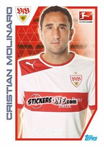 Sticker Cristian Molinaro - German Football Bundesliga 2012-2013 n. 281 - Topps