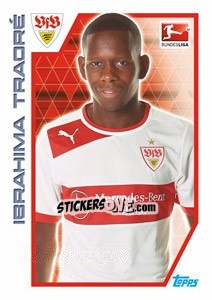 Sticker Ibrahima Traoré - German Football Bundesliga 2012-2013 n. 283 - Topps