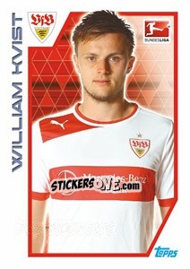 Sticker William Kvist - German Football Bundesliga 2012-2013 n. 285 - Topps
