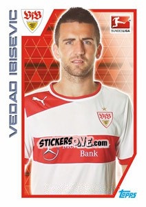 Sticker Vedad Ibiševic - German Football Bundesliga 2012-2013 n. 290 - Topps