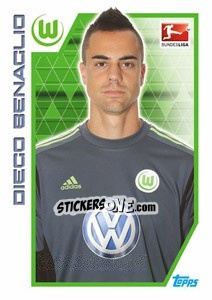 Sticker Diego Benaglio - German Football Bundesliga 2012-2013 n. 294 - Topps