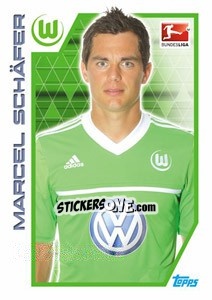 Sticker Marcel Schäfer - German Football Bundesliga 2012-2013 - Topps
