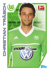 Sticker Christian Träsch - German Football Bundesliga 2012-2013 n. 301 - Topps
