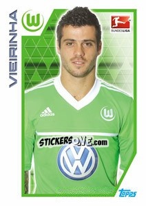 Sticker Vieirinha - German Football Bundesliga 2012-2013 - Topps