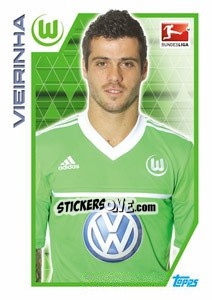 Sticker Vieirinha - German Football Bundesliga 2012-2013 n. 308 - Topps