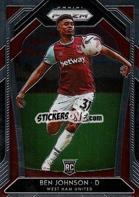 Sticker Ben Johnson - English Premier League 2020-2021. Prizm
 - Panini