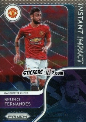 Sticker Bruno Fernandes - English Premier League 2020-2021. Prizm
 n. 1ii - Panini