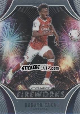 Sticker Bukayo Saka - English Premier League 2020-2021. Prizm
 n. 3f - Panini