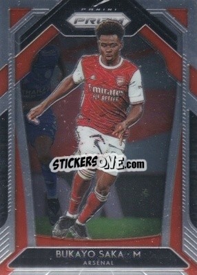 Sticker Bukayo Saka - English Premier League 2020-2021. Prizm
 n. 40 - Panini