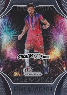 Sticker Cesar Azpilicueta - English Premier League 2020-2021. Prizm
 n. 25f - Panini