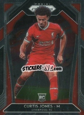 Sticker Curtis Jones - English Premier League 2020-2021. Prizm
 - Panini