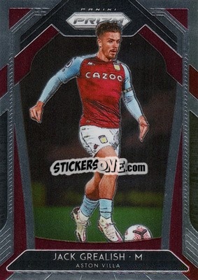 Figurina Jack Grealish - English Premier League 2020-2021. Prizm
 - Panini