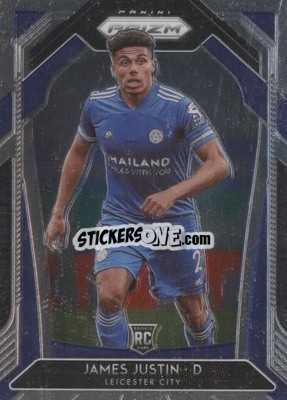 Sticker James Justin - English Premier League 2020-2021. Prizm
 - Panini