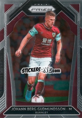 Sticker Johann Berg Gudmundsson - English Premier League 2020-2021. Prizm
 n. 56 - Panini