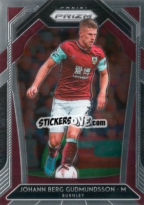 Sticker Johann Berg Gudmundsson - English Premier League 2020-2021. Prizm
 - Panini