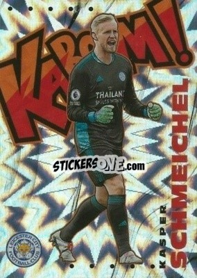 Sticker Kasper Schmeichel - English Premier League 2020-2021. Prizm
 n. 9k - Panini
