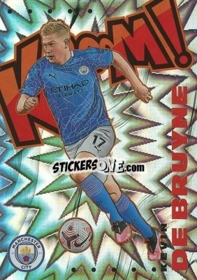 Sticker Kevin De Bruyne - English Premier League 2020-2021. Prizm
 n. 11k - Panini