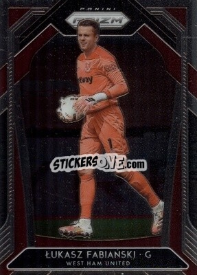 Sticker Lukasz Fabianski - English Premier League 2020-2021. Prizm
 - Panini