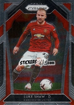 Sticker Luke Shaw - English Premier League 2020-2021. Prizm
 n. 5 - Panini