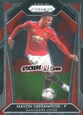 Sticker Mason Greenwood - English Premier League 2020-2021. Prizm
 n. 15 - Panini