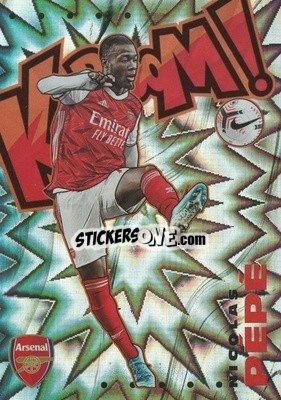 Sticker Nicolas Pepe - English Premier League 2020-2021. Prizm
 n. 2k - Panini