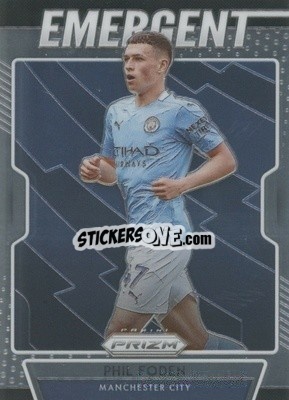 Sticker Phil Foden - English Premier League 2020-2021. Prizm
 n. 7e - Panini