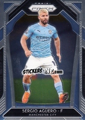 Sticker Sergio Aguero - English Premier League 2020-2021. Prizm
 n. 104 - Panini
