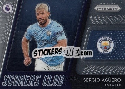 Sticker Sergio Aguero - English Premier League 2020-2021. Prizm
 n. 7sc - Panini