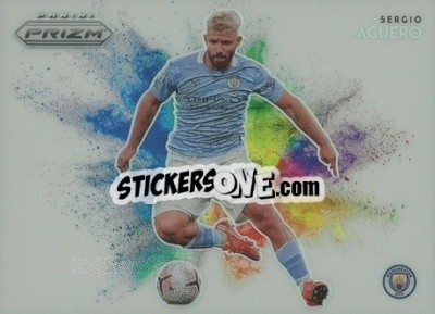 Sticker Sergio Aguero - English Premier League 2020-2021. Prizm
 - Panini