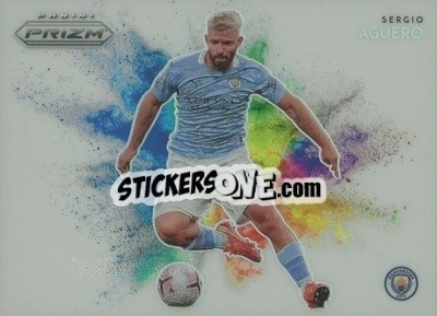 Sticker Sergio Aguero - English Premier League 2020-2021. Prizm
 n. 18cb - Panini