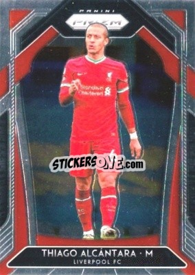 Sticker Thiago Alcantara - English Premier League 2020-2021. Prizm
 n. 245 - Panini