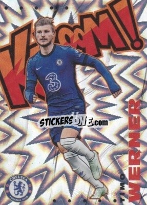 Sticker Timo Werner - English Premier League 2020-2021. Prizm
 n. 6k - Panini