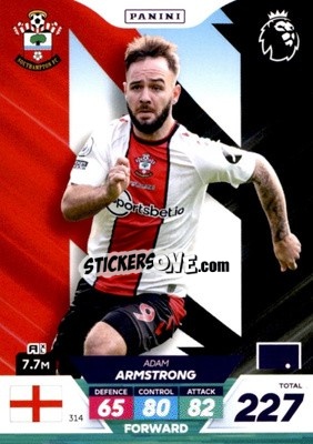 Sticker Adam Armstrong - English Premier League 2022-2023. Adrenalyn XL Plus
 n. 314 - Panini