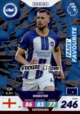 Sticker Adam Webster - English Premier League 2022-2023. Adrenalyn XL Plus
 - Panini