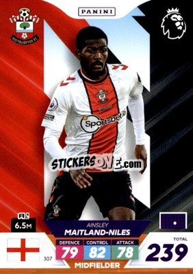 Sticker Ainsley Maitland-Niles - English Premier League 2022-2023. Adrenalyn XL Plus
 n. 307 - Panini
