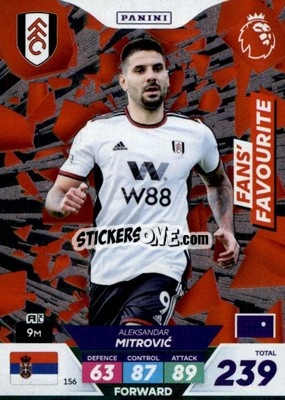 Sticker Aleksandar Mitrović - English Premier League 2022-2023. Adrenalyn XL Plus
 - Panini