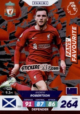 Sticker Andrew Robertson - English Premier League 2022-2023. Adrenalyn XL Plus
 - Panini