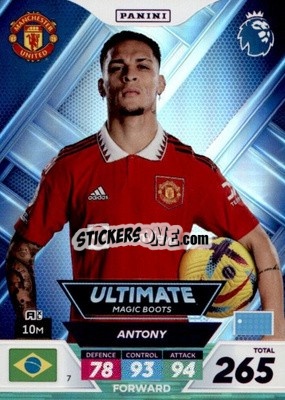 Sticker Antony - English Premier League 2022-2023. Adrenalyn XL Plus
 n. 7 - Panini