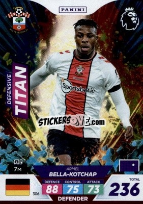 Sticker Armel Bella-Kotchap - English Premier League 2022-2023. Adrenalyn XL Plus
 n. 306 - Panini