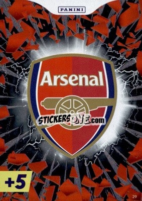 Figurina Arsenal Crest - English Premier League 2022-2023. Adrenalyn XL Plus
 - Panini