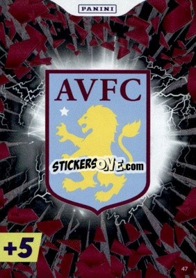 Sticker Aston Villa Crest - English Premier League 2022-2023. Adrenalyn XL Plus
 n. 47 - Panini