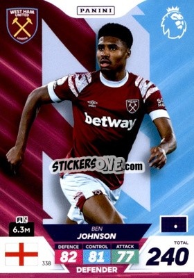 Figurina Ben Johnson - English Premier League 2022-2023. Adrenalyn XL Plus
 n. 338 - Panini