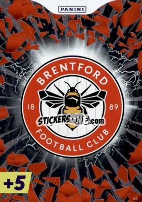 Sticker Brentford Crest - English Premier League 2022-2023. Adrenalyn XL Plus
 n. 65 - Panini