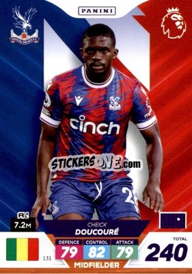 Sticker Cheick Doucouré - English Premier League 2022-2023. Adrenalyn XL Plus
 n. 131 - Panini