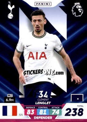 Sticker Clément Lenglet - English Premier League 2022-2023. Adrenalyn XL Plus
 n. 325 - Panini