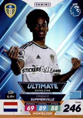 Sticker Crysencio Summerville - English Premier League 2022-2023. Adrenalyn XL Plus
 n. 5 - Panini
