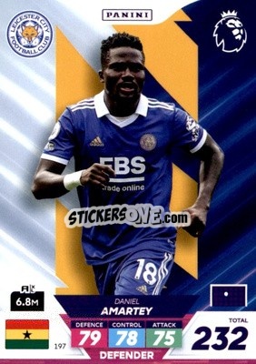 Sticker Daniel Amartey - English Premier League 2022-2023. Adrenalyn XL Plus
 n. 197 - Panini